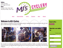 Tablet Screenshot of mjscyclery.com